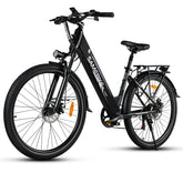 SAMEBIKE RS-A01 Pro Electric Bike - 350W Motor 36V15AH Battery 40KM Range Mechanical Disc Brakes - Black